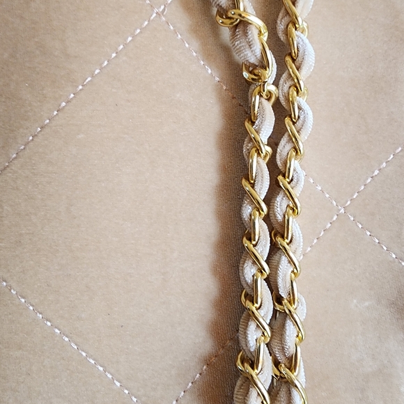 MIA BAG velvet shoulder bag beige pink - Picture 10 of 10